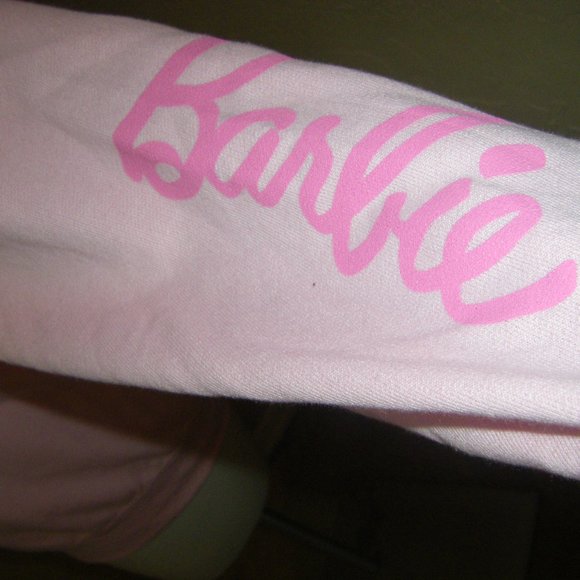 Barbie Sweatshirt Pink Barbie Logo & Barbie Corvette Women's Sizes NWT - Picture 8 of 15